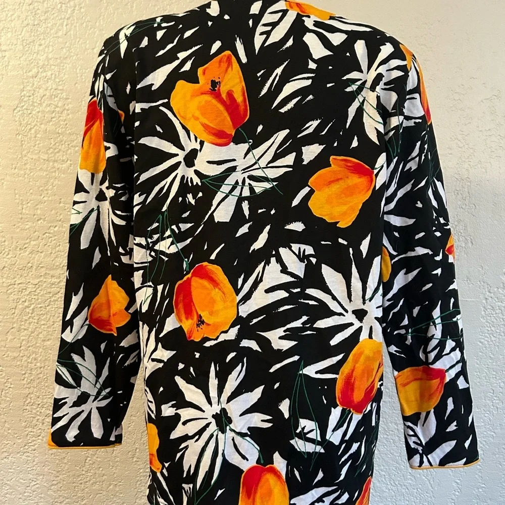Vintage Evan Picone 2-Piece Floral Cotton Skirt Suit NWT M/L 90s Tropical Print